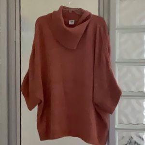 CAbi Oversized Pullover Orange Sweater